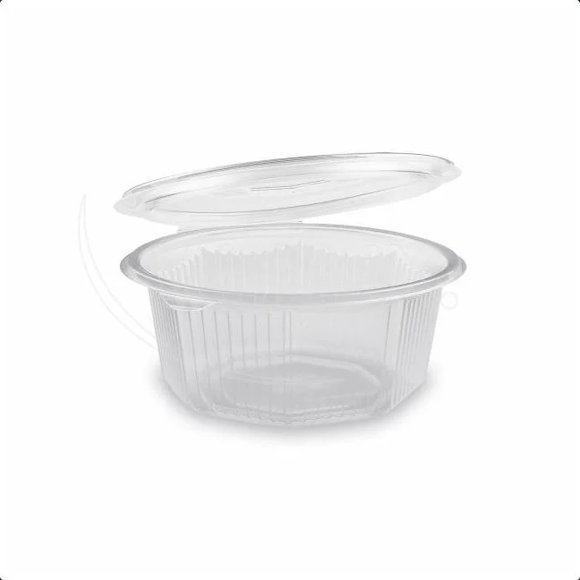 Miska (PP) s víčkem osmiboká průhledná 750ml [50 ks]