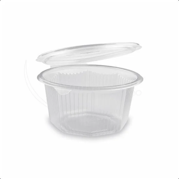 Miska (PP) s víčkem osmiboká průhledná 1000ml [50 ks]
