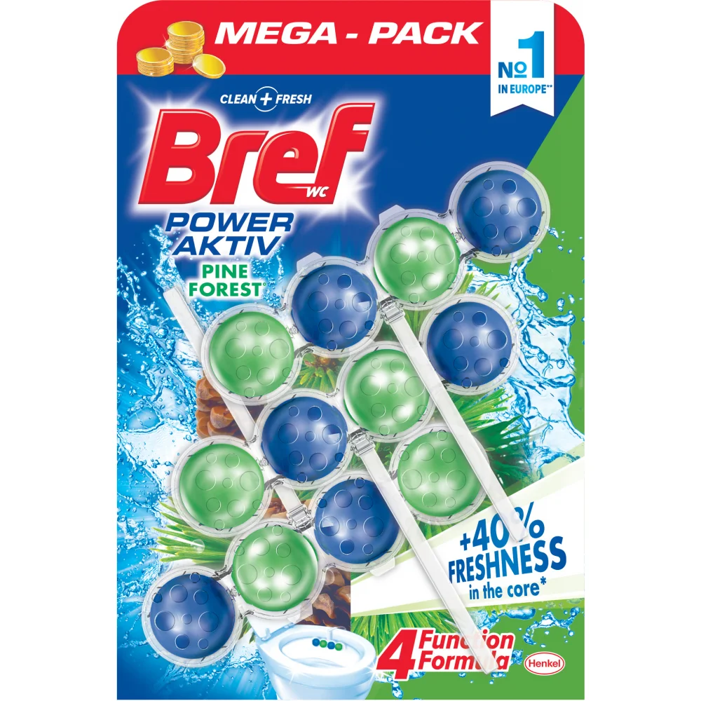 BREF WC Power Aktiv Pine Forest 3x50g