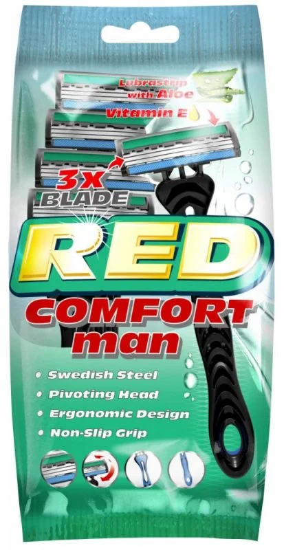 Holící strojek RED COMFORT man 5ks
