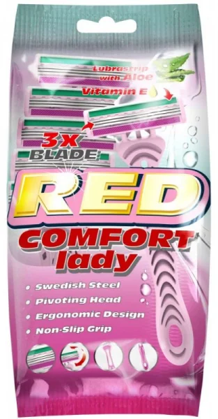 Holící strojek RED COMFORT lady 5ks