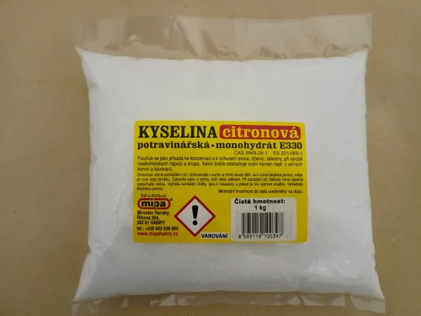 KYSELINA citronová 1kg, sáček