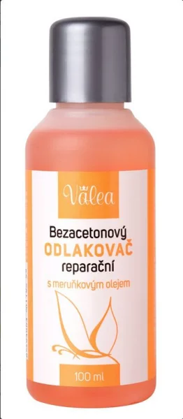 VALEA ODLAKOVAČ bezacetonový s meruňkovým olejem 100ml
