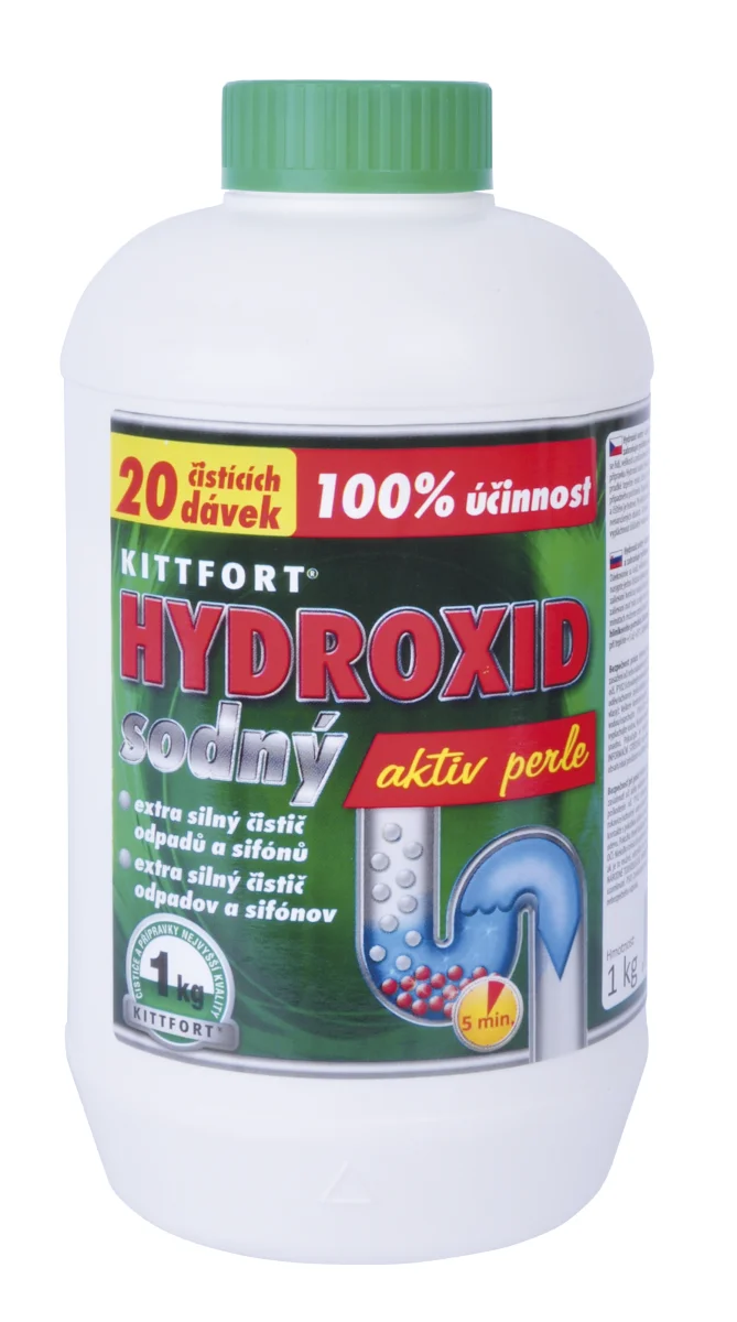 HYDROXID SODNÝ 1kg Kittfort