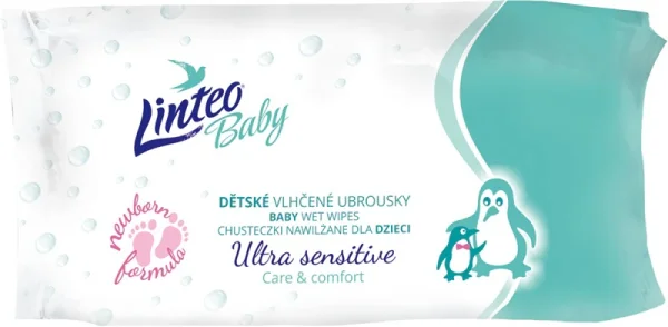 LINTEO BABY Sensitive vlhčené ubr. 64ks