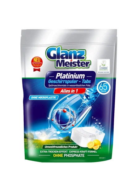 GLANZ MEISTER Platinium All in 1 tablety do myčky 65ks