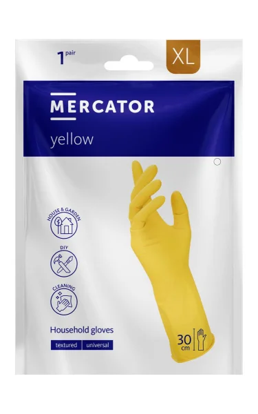 RUKAVICE gumové úklidové MERCATOR vel.10/XL