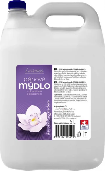 LAVONEA pěnové mýdlo divoká orchidea 5l