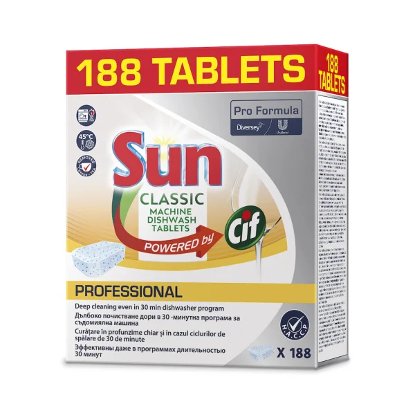 SUN PF Classic tablety do myčky 188ks