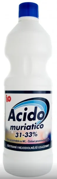 IO ACIDO MURIATICO 31-33% na usazeniny na WC a pisoárech 1l