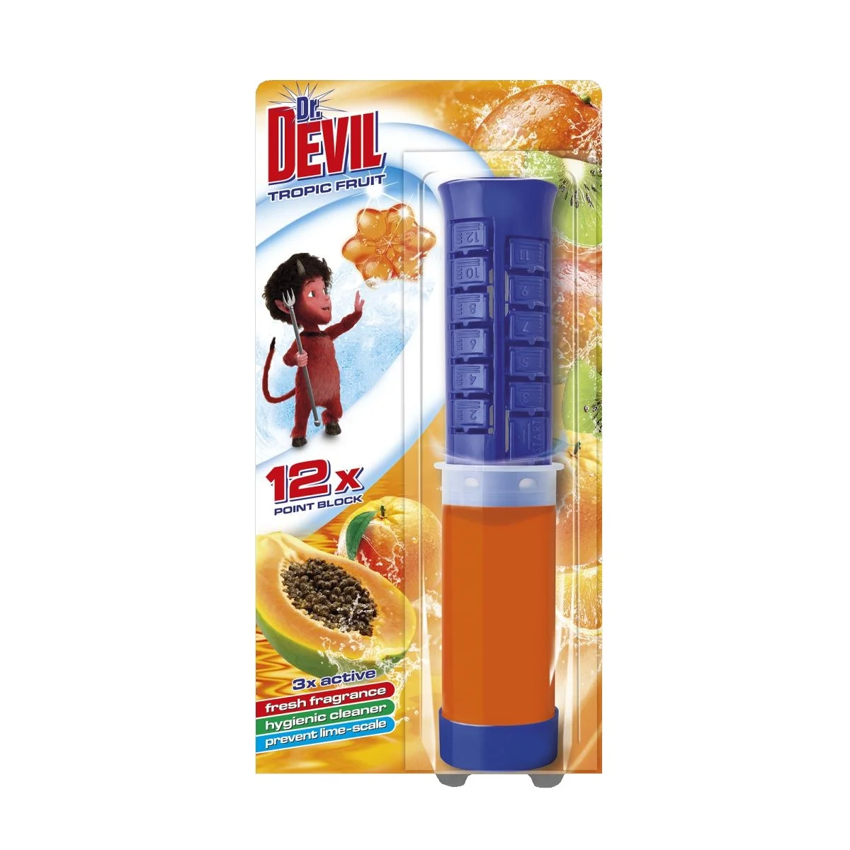 Dr.DEVIL 3v1 WC Point block Tropic Fruit 75ml