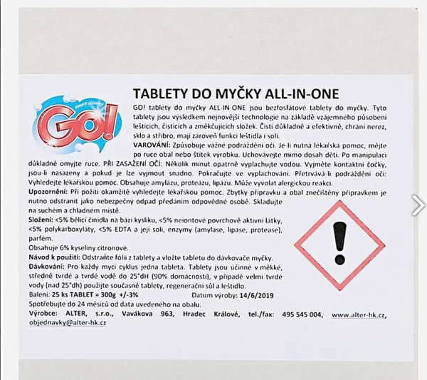GO! Tablety do myčky 5v1 100ks