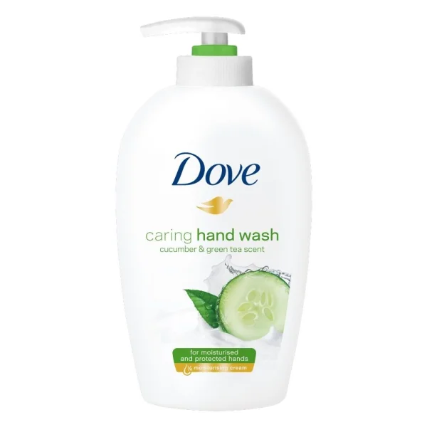DOVE tekuté mýdlo Okurka & Zelený čaj 250ml s dávkovačem