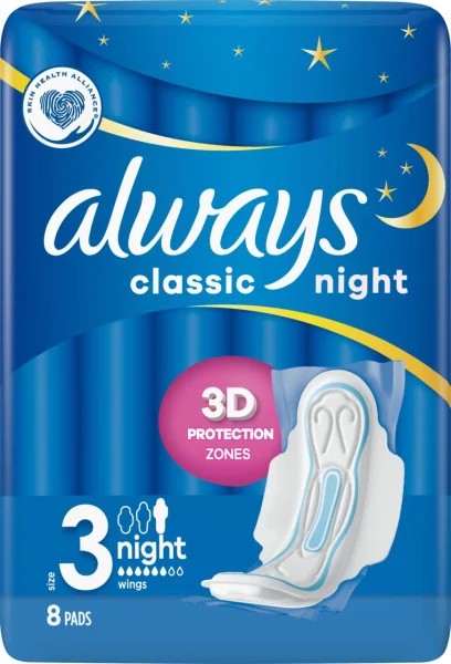 VLOŽKY ALWAYS Classic Night 8ks