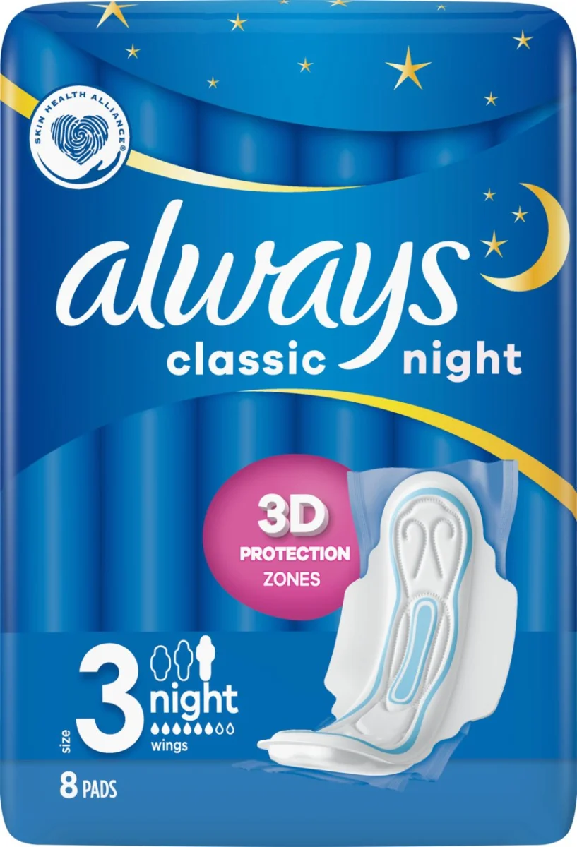 VLOŽKY ALWAYS Classic Night 8ks