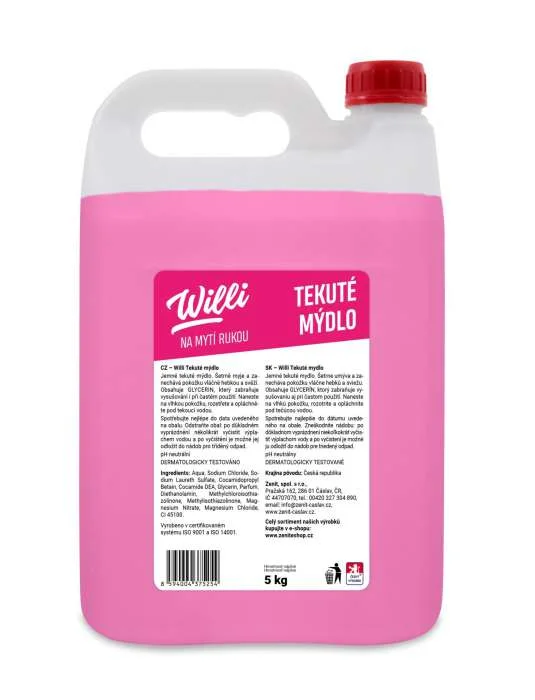 WILLI tekuté mýdlo růžové 5l