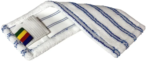 NÁVLEK MOP SPEEDY/SPRINT mikro 40cm JAZYKY BÍLÝ s abrazivními pruhy 2druky