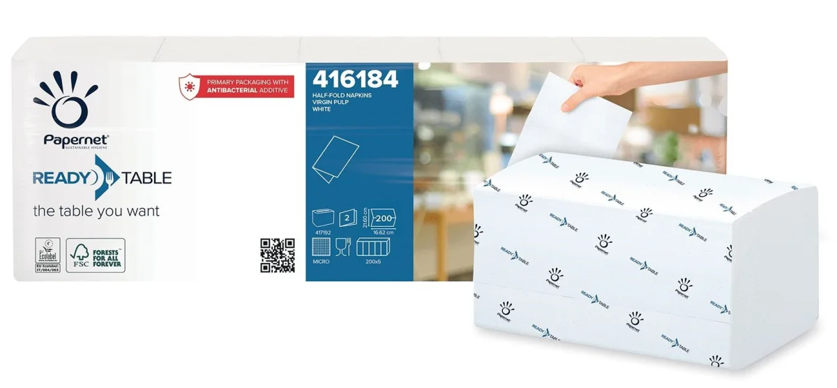 RUČNÍK ZZ PAPERNET BÍLÝ do zásobníku Interfold  2. vrst., 8000 ks