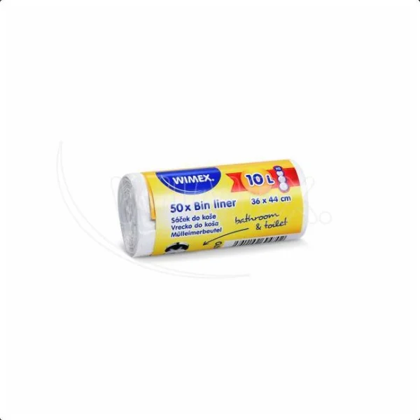 SÁČKY do koše 36x44cm HDPE BÍLÉ 10l 50ks/role