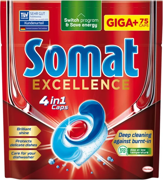 SOMAT Excellence kapsle do myčky 75ks