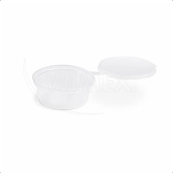 Miska dresinková (PP) s víčkem průhledná O70mm 60ml [100 ks]