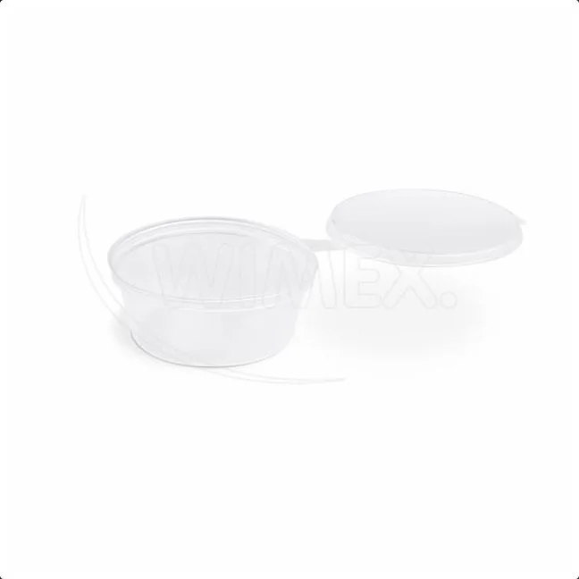 Miska dresinková (PP) s víčkem průhledná O70mm 60ml [100 ks]