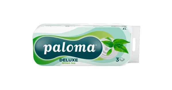 PALOMA DELUXE Green tea, toalet papír,3vrst, 10rolí/bal