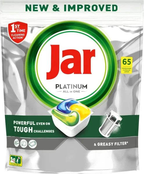 JAR kapsle na nádobí Platinum Yellow 65ks