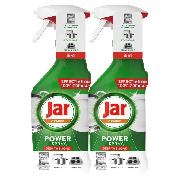 JAR Power Sprej do myčky Orange 3v1 2x500ml