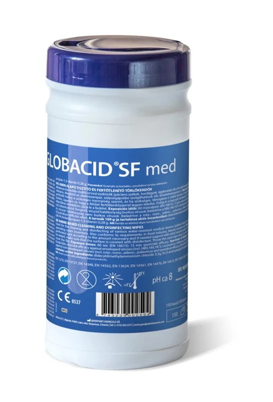 GLOBACID SF MED WIPES dezinfekční ubrousky 150ks