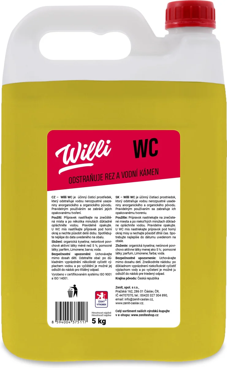 WILLI WC čistič 5l