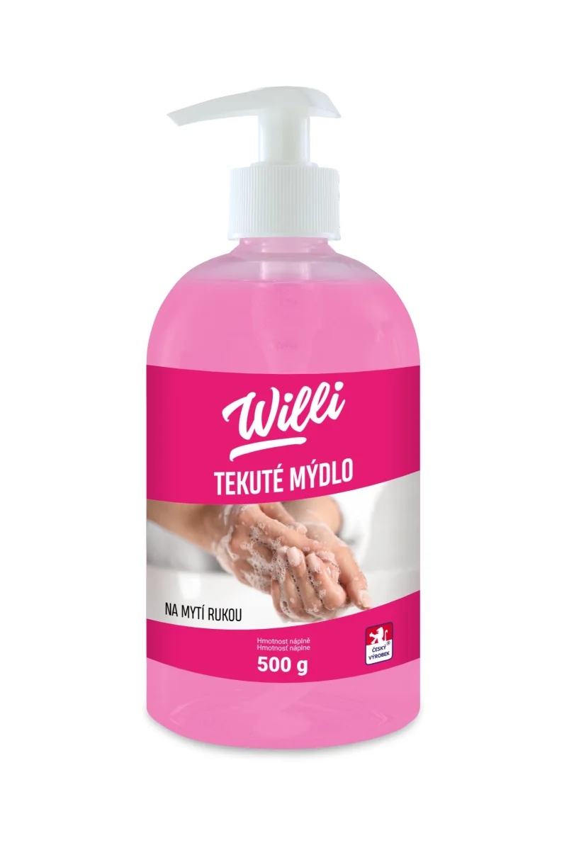 WILLI tekuté mýdlo růžové 500ml