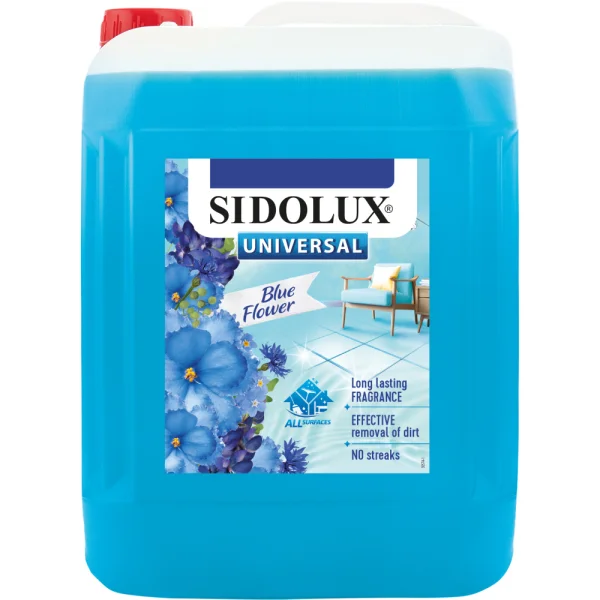 SIDOLUX Uni soda Modré květy 5l