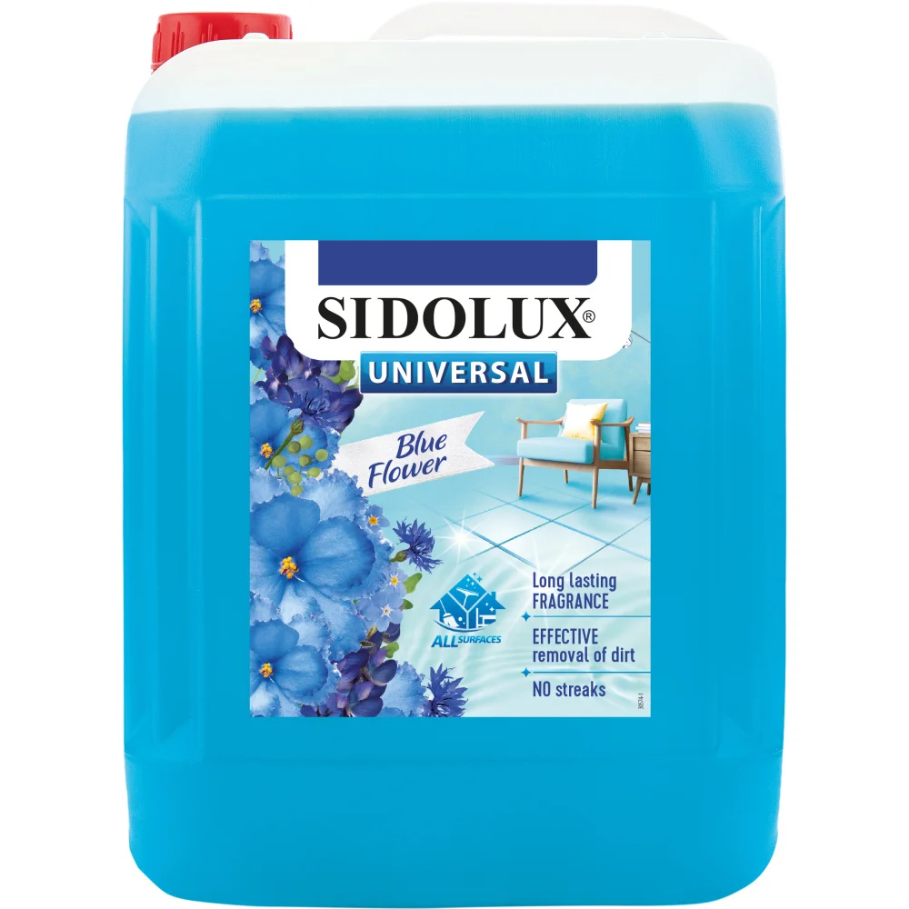 SIDOLUX Uni soda Modré květy 5l