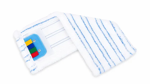 CLEANZY NÁVLEK MOP SPEEDY/SPRINT mikro 40cm KAPSY+JAZYKY BÍLÝ s abrazivními pruhy