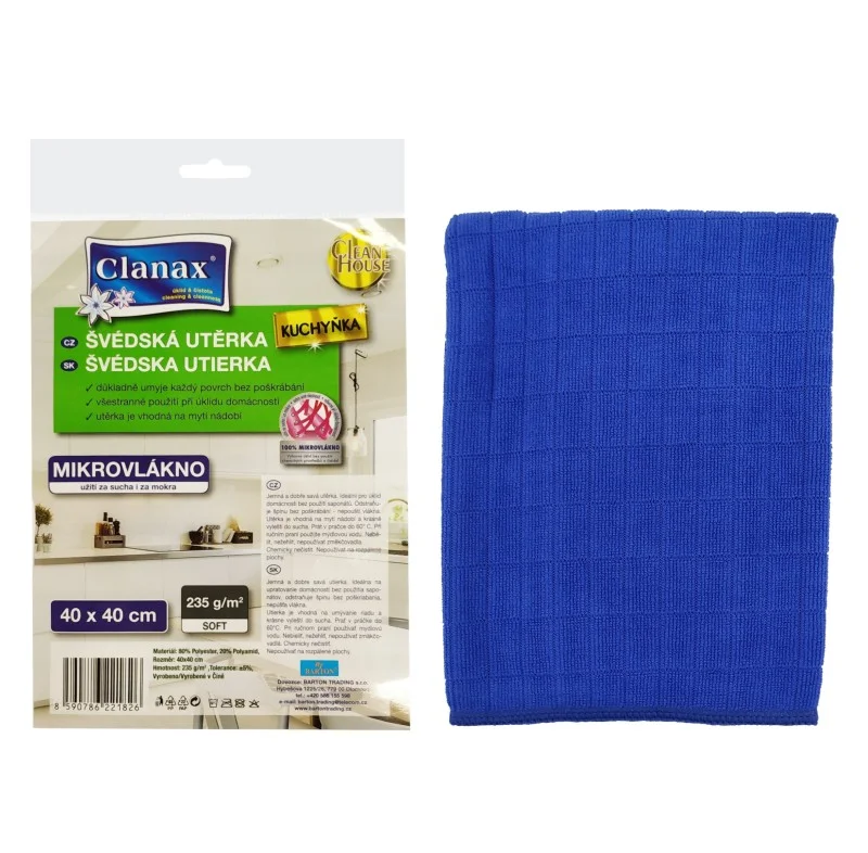 UTĚRKA MIKRO 40x40cm 235g CLANAX MODRÁ