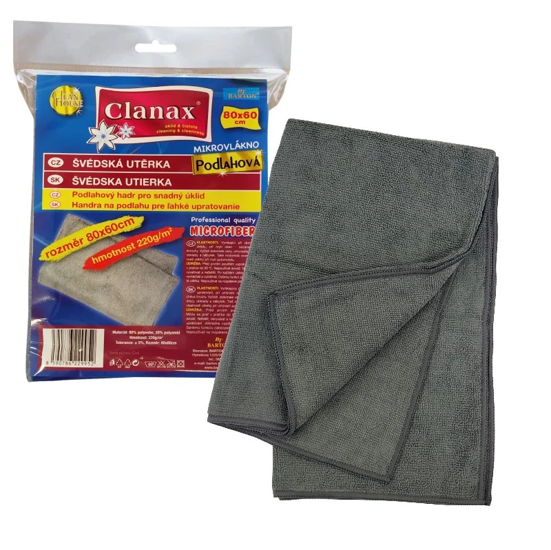 ZEMOVKA/HADR MIKRO 80x60cm 220g šedá CLANAX