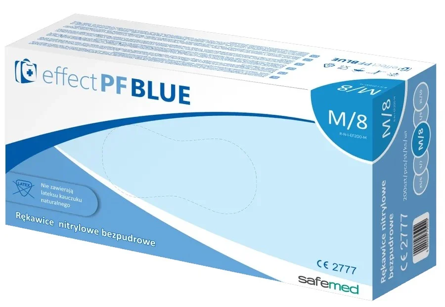 RUKAVICE NITRILOVÉ EFFECT BLUE/MODRÉ  BPD č.8/M, 100ks