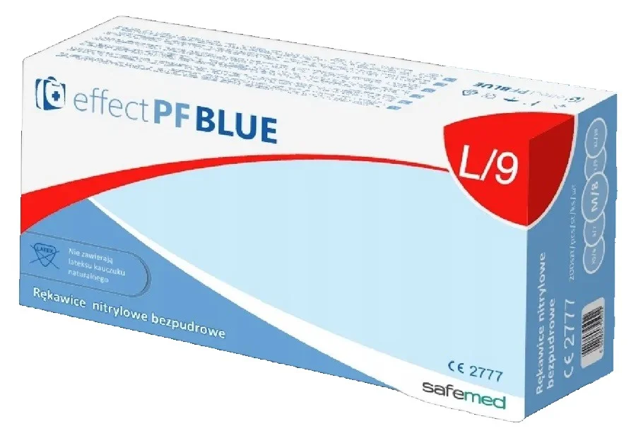 RUKAVICE NITRILOVÉ EFFECT BLUE/MODRÉ  BPD č.9/L, 100ks