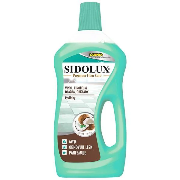 SIDOLUX PREMIUM FLOOR CARE vinyl,linoleum,dlažba,obklady Kokos-máta 750ml